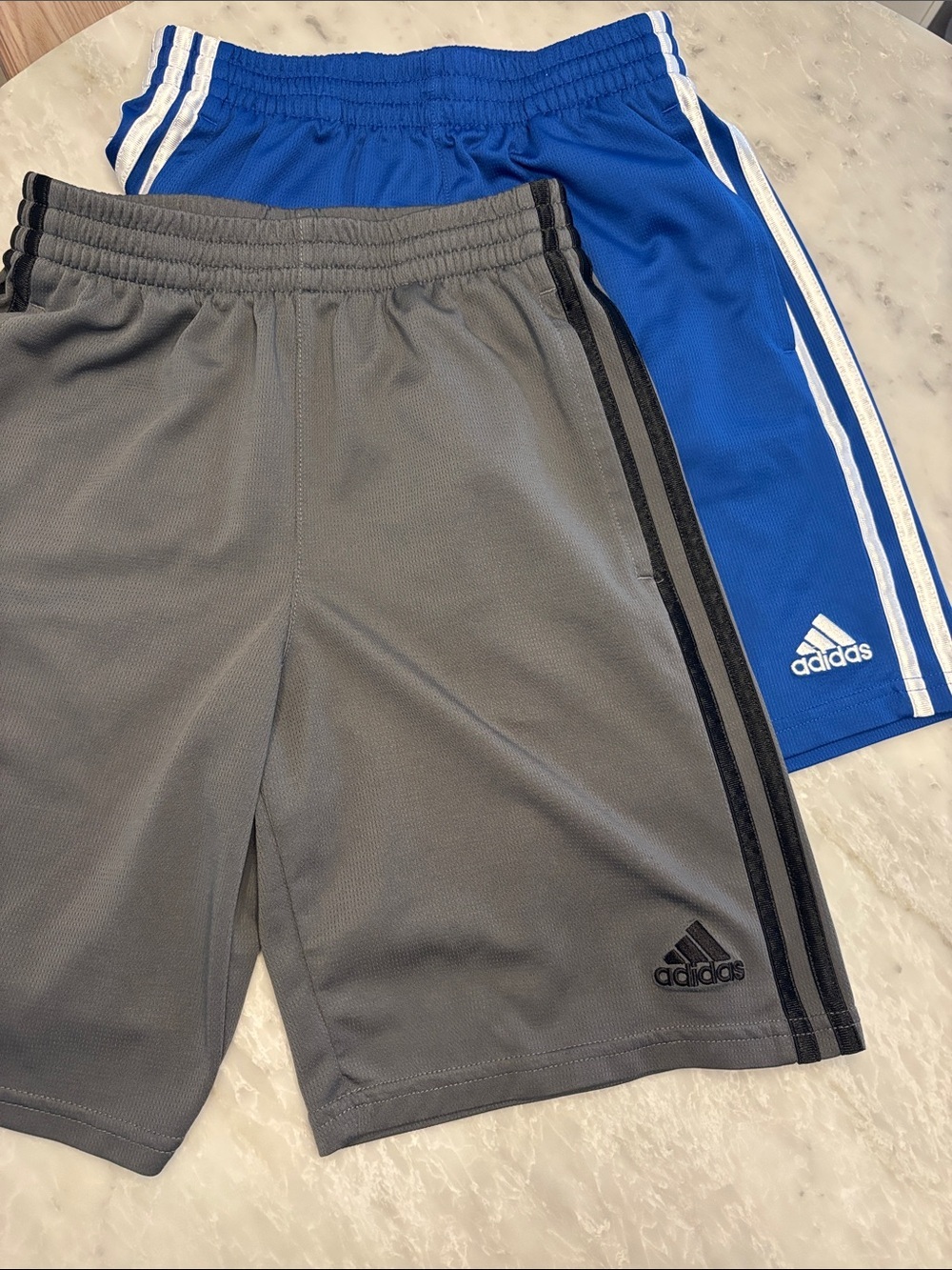 Adidas Kids Athletic Shorts Duo - Blue & Gray - Picture 2 of 6